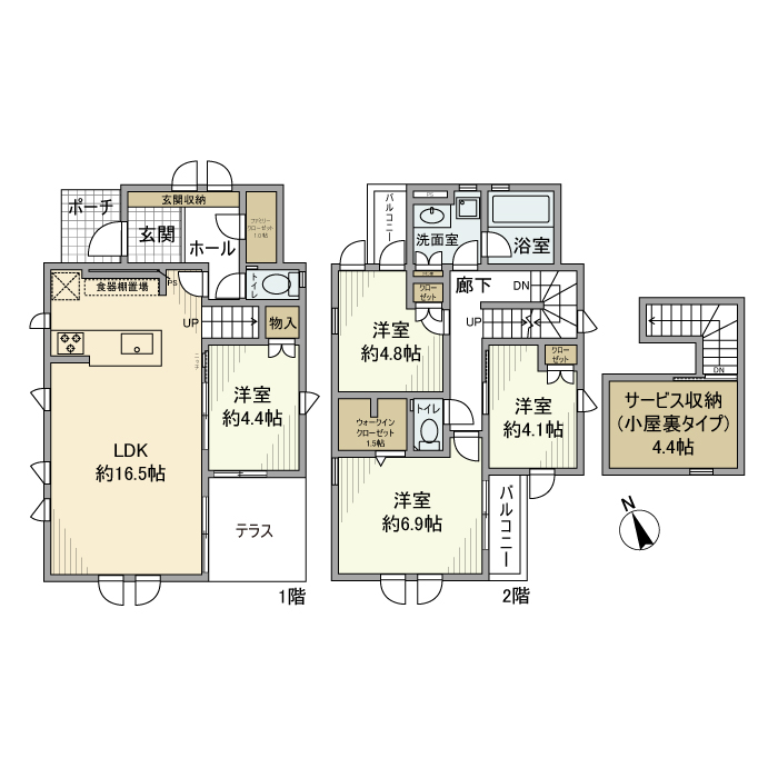 入間町戸建の間取り
