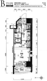 プレスタイル入谷Ⅱの間取り