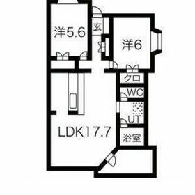 飯島コーポ8号棟の間取り