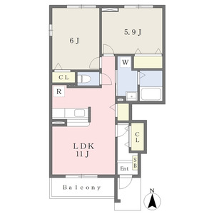 ドクターバード W棟の間取り