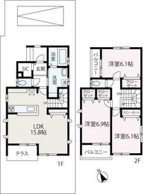 Ｌｉｂｌａ　Ｅ棟・E号室の間取り