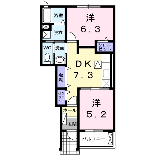 エスグランツの間取り