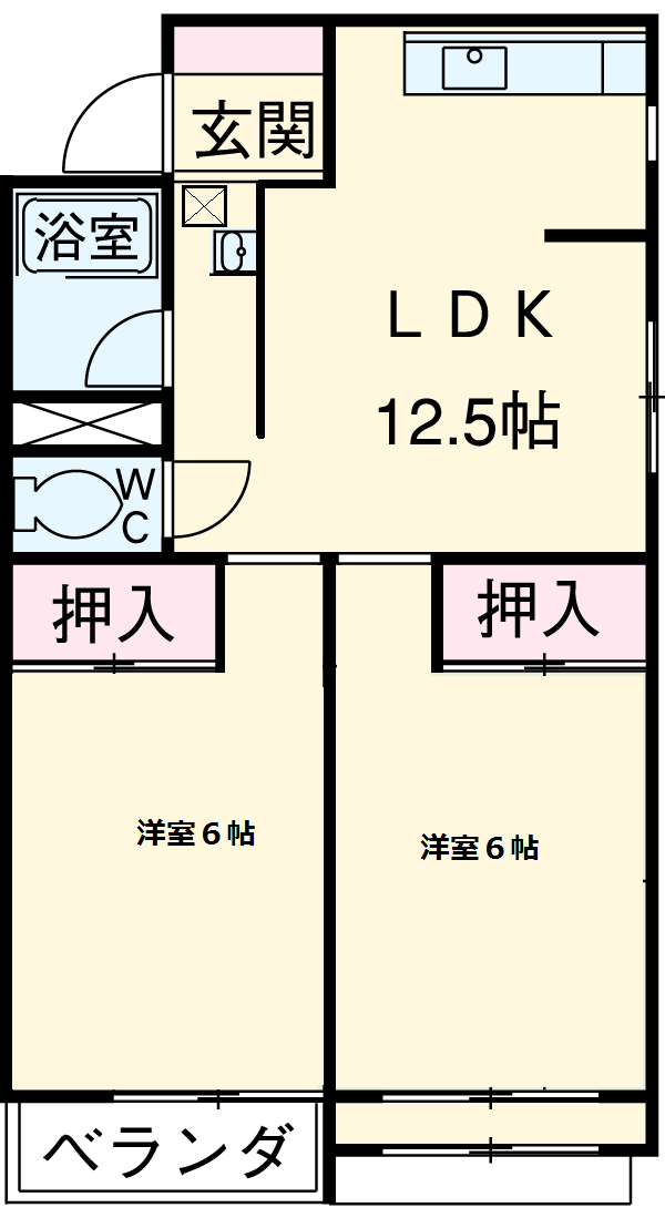 サンローヤル東山NO.1の間取り