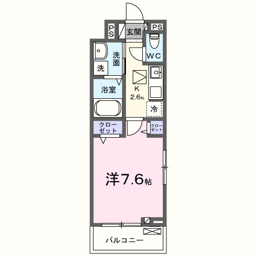ジュネスYAMAMOTOⅡの間取り