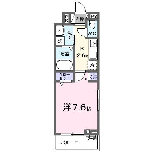 ジュネスＹＡＭＡＭＯＴＯⅡ・03010号室の間取り