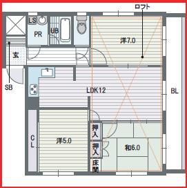 シエスタ平和の間取り