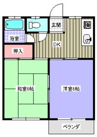 メゾンブランシェⅠ・102号室の間取り