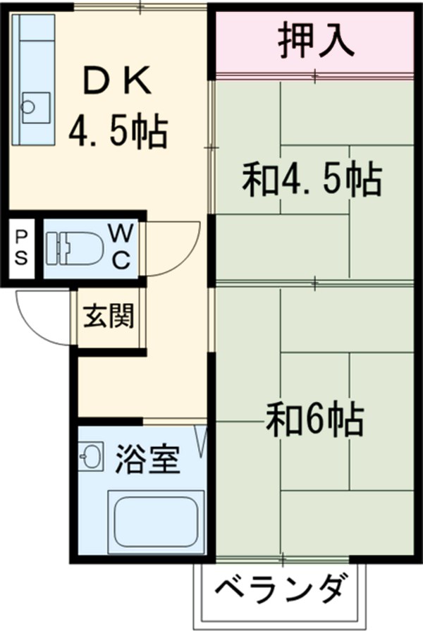 みゆきグループアパートの間取り