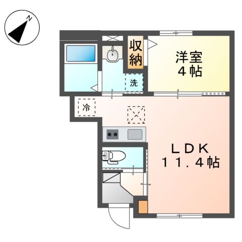 ガルデ寒川の間取り