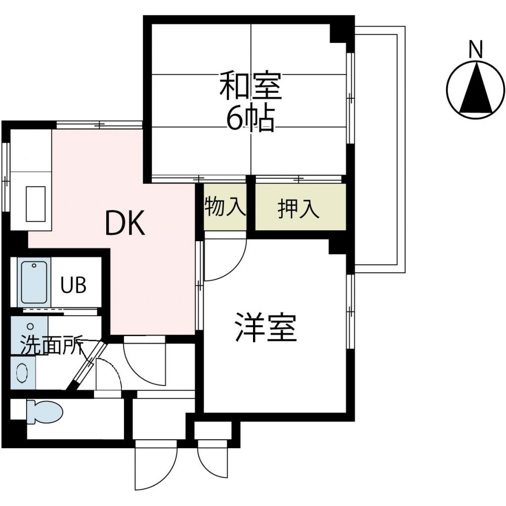 ミキハウス・403号室の間取り