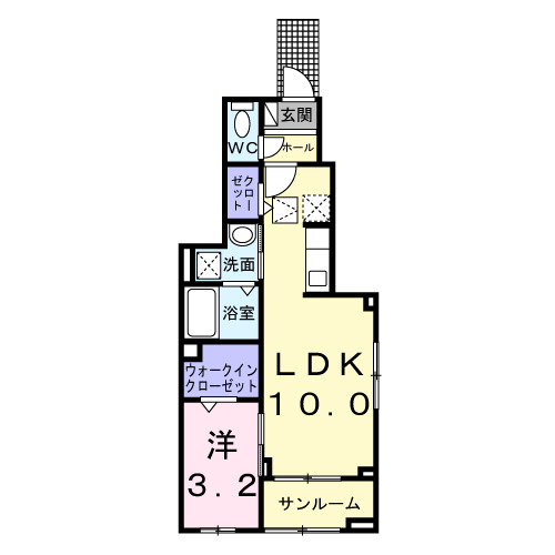 ヒカルサ岡崎蓑川町の間取り