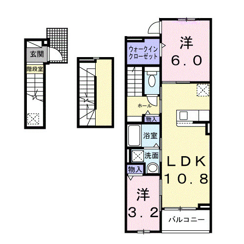 ヒカルサ岡崎蓑川町の間取り