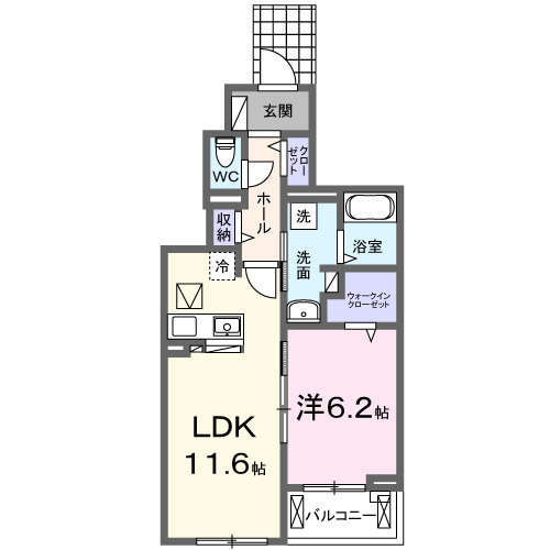 メゾン ヴォロンテ Ⅰの間取り