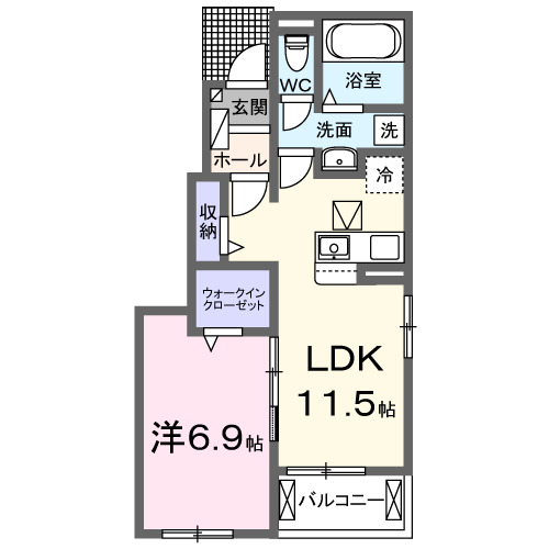 メゾン ヴォロンテ Ⅱの間取り