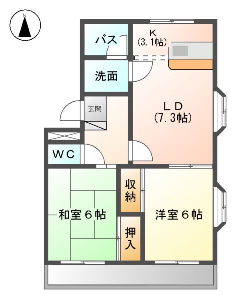 レジェンドShikitaの間取り