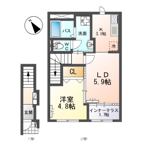 un poireau(アン ポワロー)の間取り