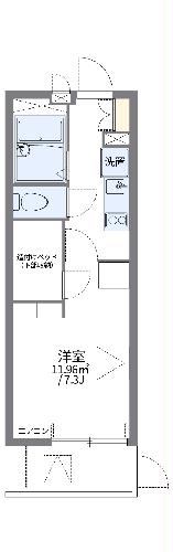 レオパレスCHIE森崎Ⅰの間取り