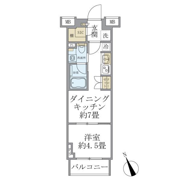 クレヴィア池袋Westの間取り