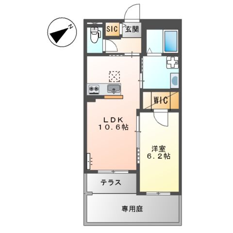 N’ s ARK(エヌズアーク)の間取り