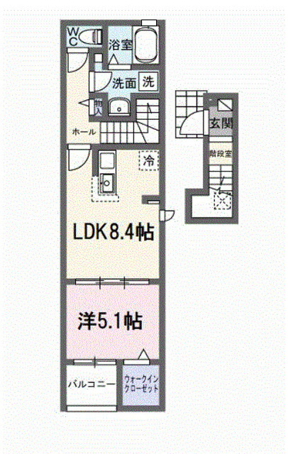 ヒカルサ豊橋東田町Ⅰの間取り