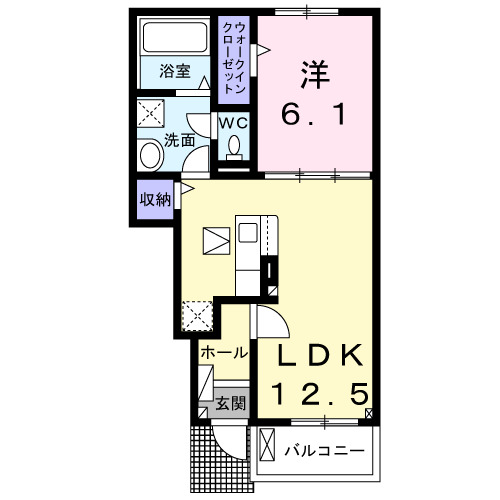 セレーノ　Ｎ・01020号室の間取り
