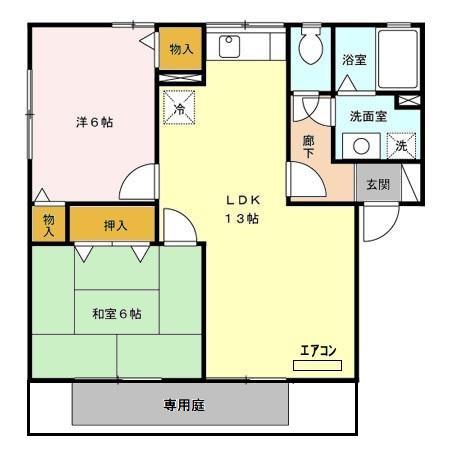 ヴィルヌーブ A/B/Cの間取り