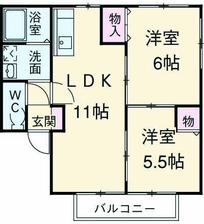 スピッツの間取り