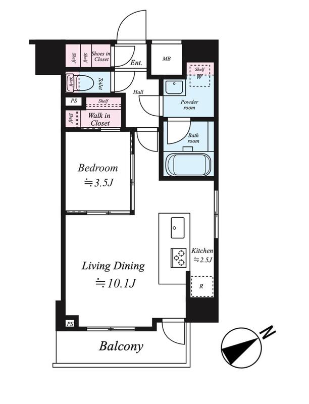 Log上野駅前の間取り