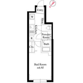 グローリオシェルト大崎の間取り