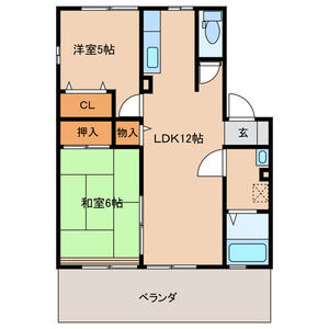 メゾンドレトアC棟D棟・C202号室の間取り