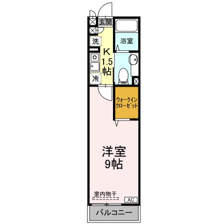 メゾンヴェルデ・103号室の間取り