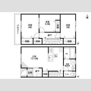 リーブルファイン六貫山の間取り