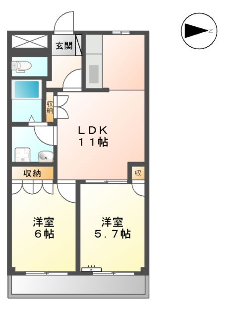 クレスト・雅の間取り