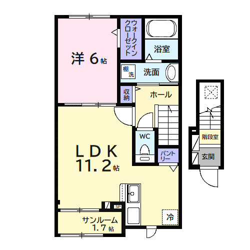 ヒカルサ市原姉ヶ崎サウスの間取り