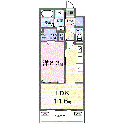 メゾン・シュシュⅡの間取り