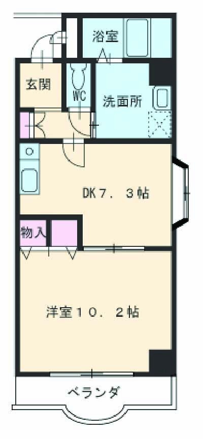 フォンティーヌ徳重の間取り