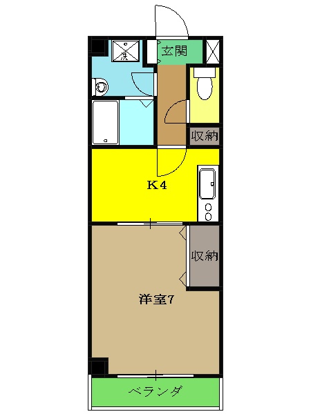 サンライズ八咲の間取り