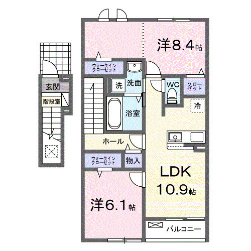ハピネス・02030号室の間取り