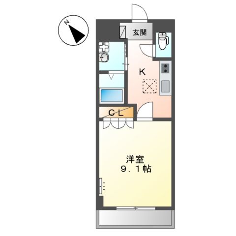 サニーヒルズ Mの間取り