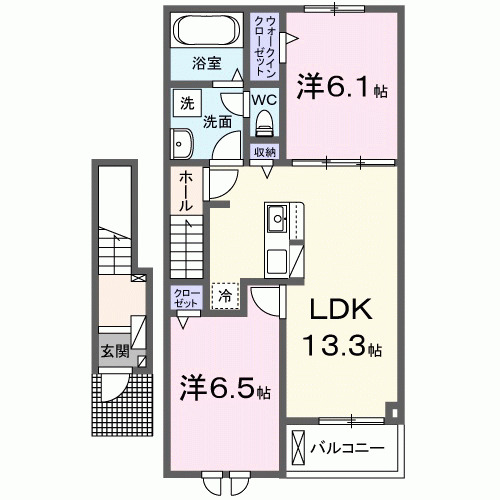 グランバニアⅡ・02030号室の間取り