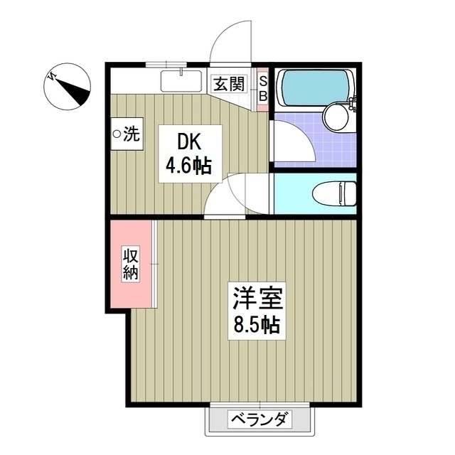 スカイハイツCの間取り