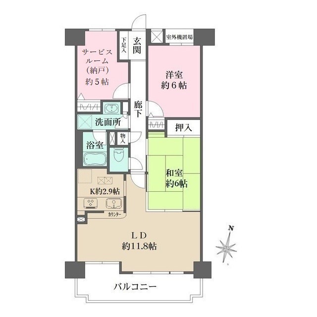 藤和シティコープ勝川の間取り
