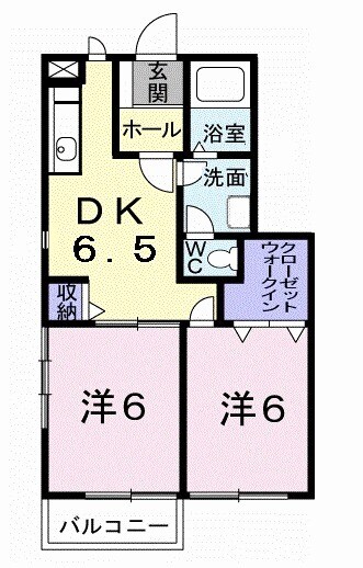 ソレイユ・TUKASAⅡの間取り
