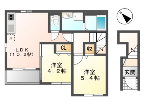 イースト・ウィングの間取り