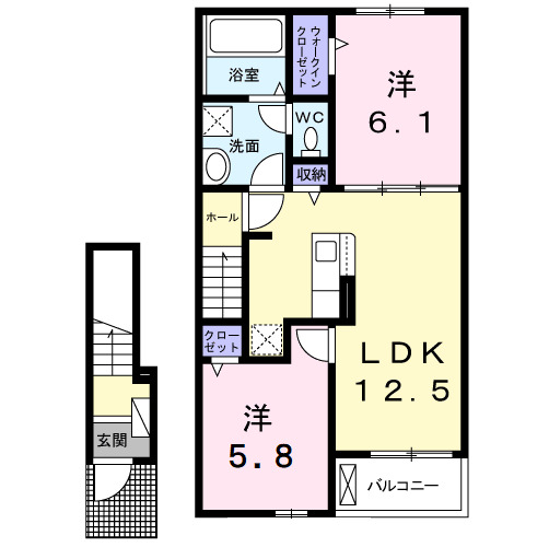プロスペリテⅡの間取り