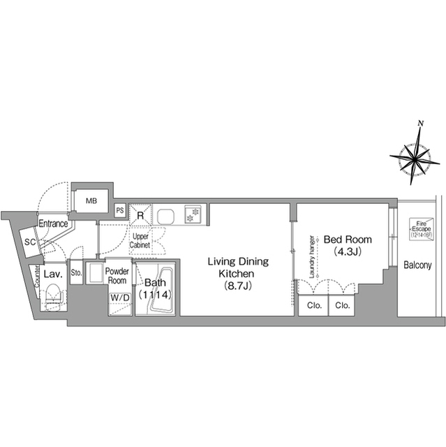 コンフォリア南品川の間取り