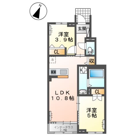 Marin白水ヶ丘の間取り