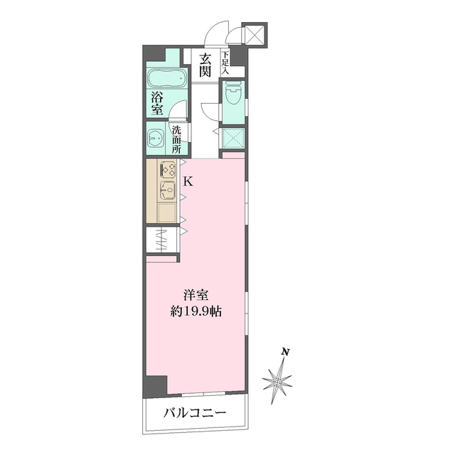グレンパーク神楽坂の間取り