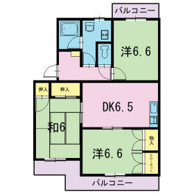 アヴェニールKFの間取り