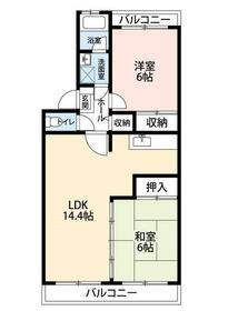 ロイヤルグリーン八千代2号棟の間取り